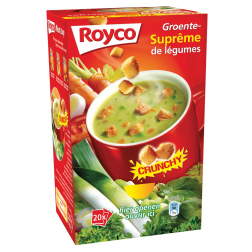 Royco Minute Soup groentensuprême met croutons, pak van 20 zakjes