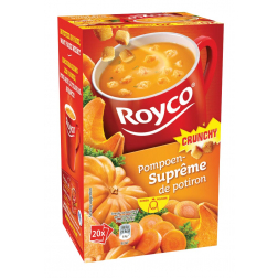 Royco Minute Soup pompoensuprême met croutons, pak van 20 zakjes