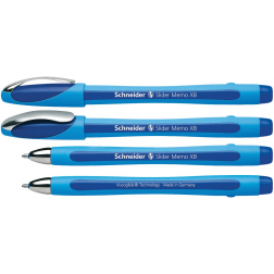 Schneider balpen Slider Memo, extra breed, blauw