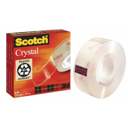 Scotch Plakband Crystal ft 19 mm x 33 m, doos met 1 rolletje