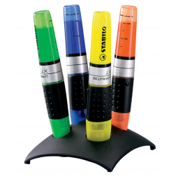 STABILO LUMINATOR markeerstift, deskset van 4 stuks in geassorteerde kleuren