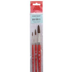 Talens aquarerlverf penselenset 150, set met 3 penselen