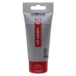 Talens Art Creation acrylverf tube van 75 ml, zilver