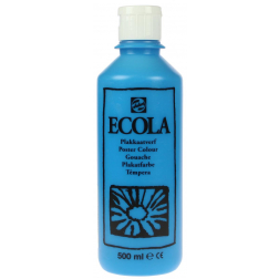 Talens Ecola plakkaatverf flacon van 500 ml, lichtblauw