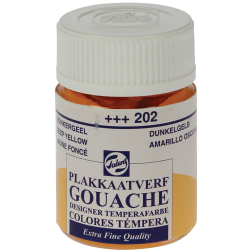 Talens plakkaatvef Extra Fijn flacon van 16 ml, donkergeel