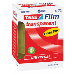 Tesafilm transparante tape, ft 19 mm x 66 m, 8 rolletjes