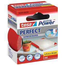 Tesa extra Power Perfect, ft 38 mm x 2,75 m, rood