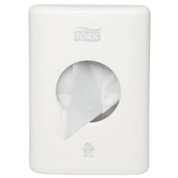 Tork dispenser voor hygiënezakjes, wit, systeem B5
