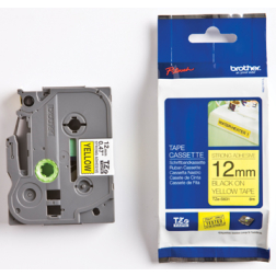 Brother linten voor P-Touch 12 mm, zwart/geel