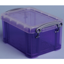 Really Useful Box 0,7 liter, transparant paars