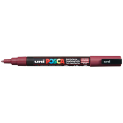 Uni POSCA paintmarker PC-3M, 1,5 mm, wijnrood