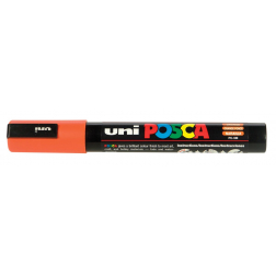 Uni POSCA paintmarker PC-5M, 1,8 - 2,5 mm, donkeroranje