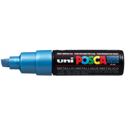 Uni POSCA paintmarker PC-8K, 8 mm, blauw metaal