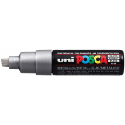 Uni POSCA paintmarker PC-8K, 8 mm, zilver
