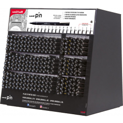 Uni Pin fineliner, display van 240 stuks, zwart