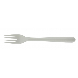 Vork uit CPLA, 19 cm, wit, pak van 50 stuks