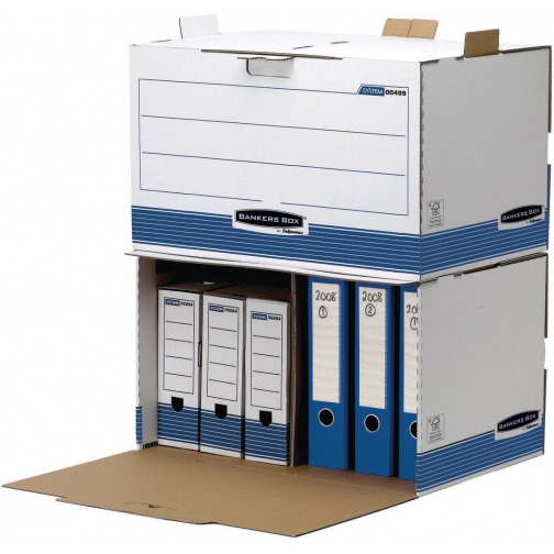 Bankers Box archiefdoos, formaat 54 x 32,5 x 37,5 cm, blauw