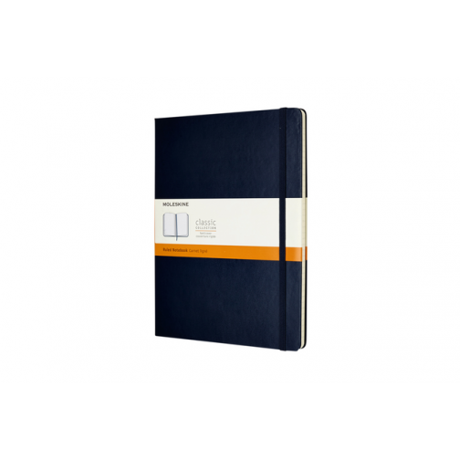 Notitieboek Moleskine XL 190x250mm lijn hard cover sapphire blue