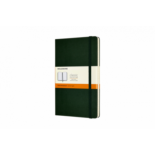 Notitieboek Moleskine large 130x210mm lijn hard cover myrtle green