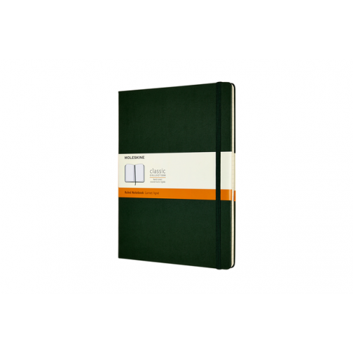 Notitieboek Moleskine XL 190x250mm lijn hard cover myrtle green