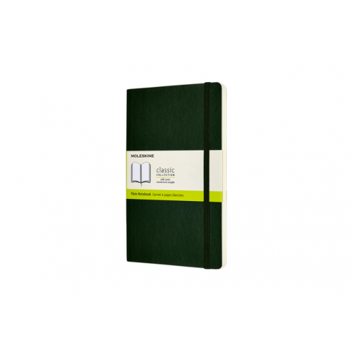 Notitieboek Moleskine large 130x210mm blanco soft cover myrtle green