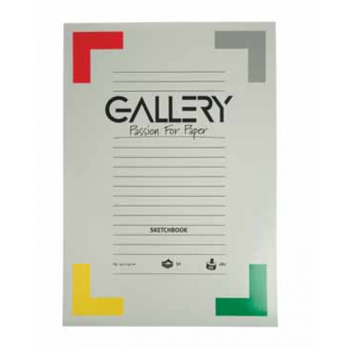 Gallery schetsblok, ft 29,7 x 42 cm (A3), 180 g/m², blok van 50 vel