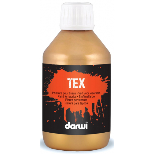 Darwi textielverf Tex, 250 ml, goud