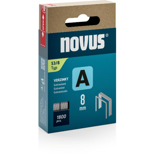 Novus nietjes A 53/8, doos met 1800 stuks