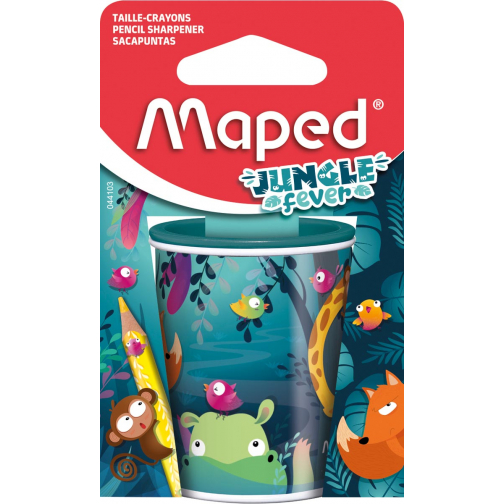 Maped potloodslijper Jungle Fever, 2-gaats, op blister