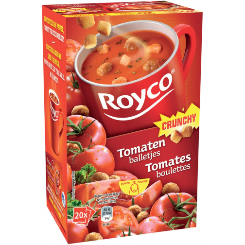 Royco Minute Soup tomaat met balletjes, pak van 20 zakjes