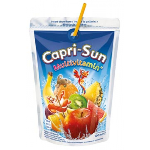 Capri-Sun vruchtenlimonade Multivitamin, zakje van 200 ml, pak van 10 stuks