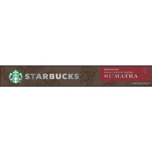 Starbucks by Nespresso koffiecapsules, So Sumatra, pak van 10 stuks