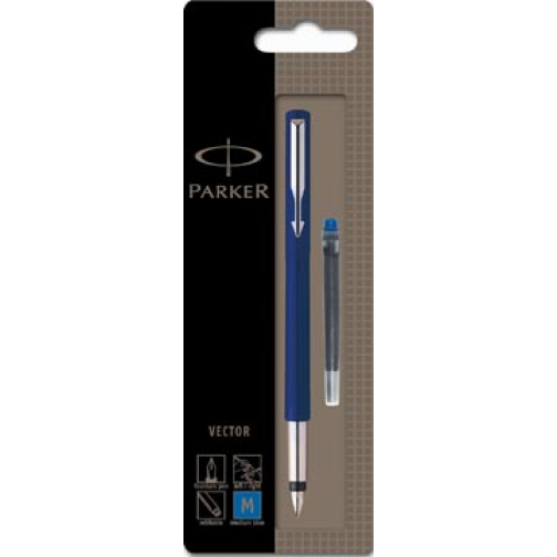 Parker Vector vulpen blauw, op blister