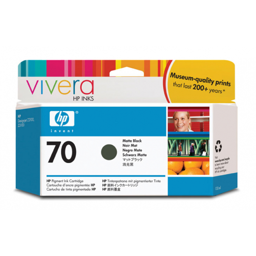 HP inkcartridge Nr.70 black mat 130ml