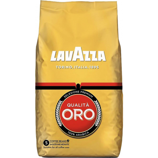 Lavazza koffiebonen qualita oro, zak van 1 kg