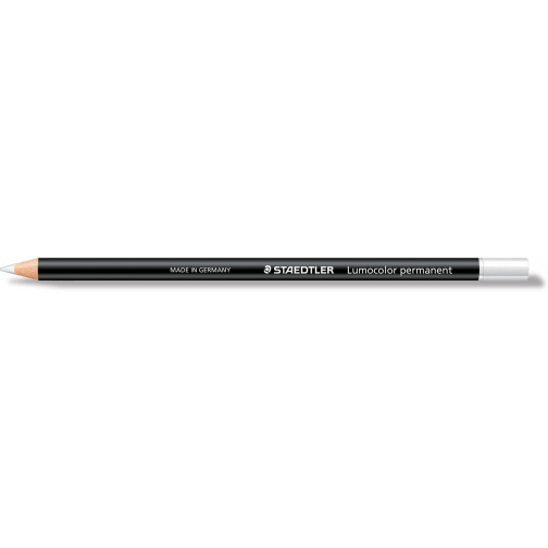 Staedtler potlood Lumocolor permanent glasochrom, wit