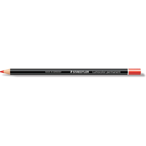 Staedtler potlood Lumocolor permanent glasochrom, rood