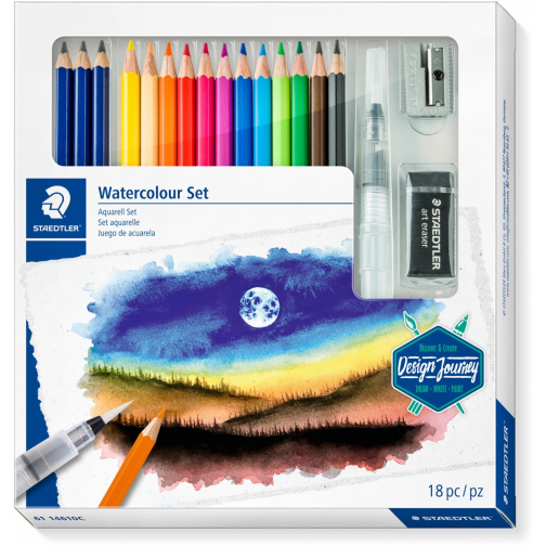 Staedtler Watercolour Set, set van 18 stuks