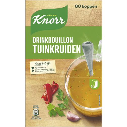 Knorr drinkbouillon tuinkruiden, 175 ml, doos van 80 stuks