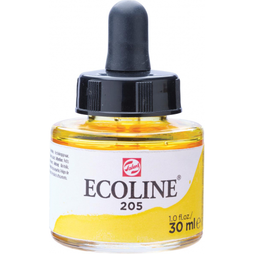 Talens Ecoline waterverf flacon van 30 ml, citroengeel