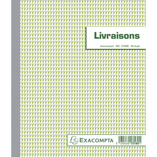 Exacompta leveringen, ft 21 x 18 cm, dupli (50 x 2 vel), Franstalig
