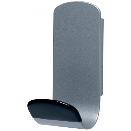 Unilux muurkapstok Steely, magnetisch, 1 haak, grijs