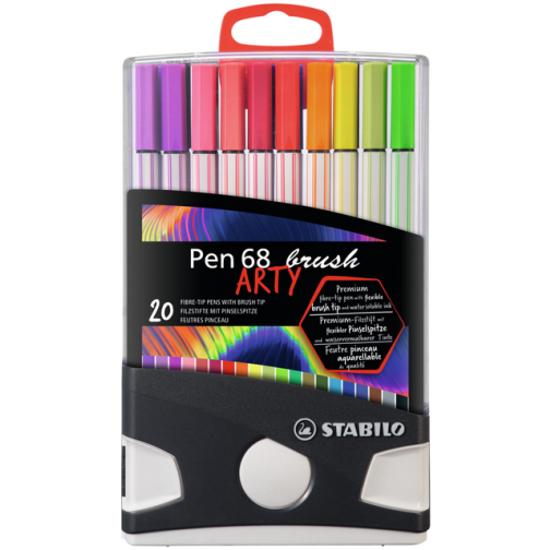 Brushstift STABILO Pen 568/20 Arty assorti set à 20 stuks