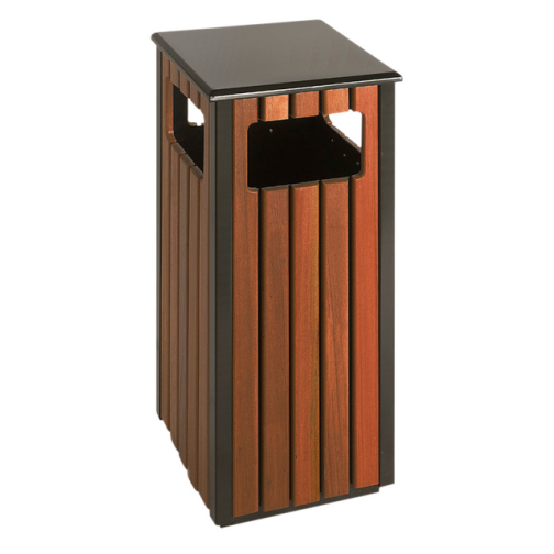 Afvalbak Vepa Bins voor buiten 36l zwart/houtlook