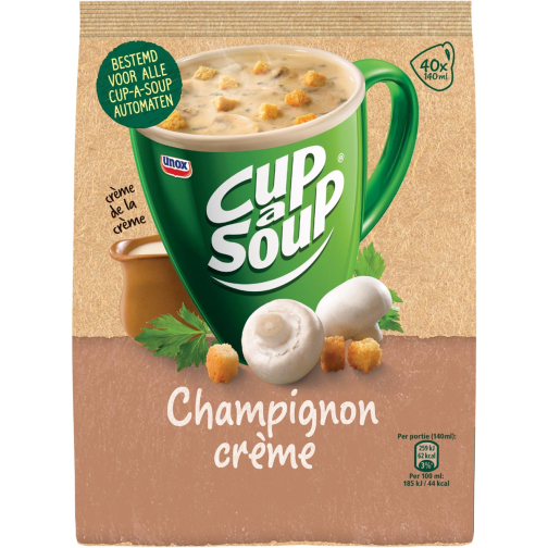 Cup-a-Soup vending, champignon, 140 ml, zak van 40 porties