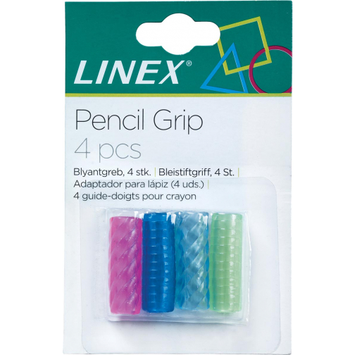 Linex pen en potlood grip, blister van 6 stuks