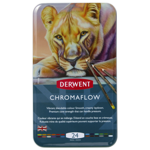Kleurpotloden Derwent Chromaflow set ÃÂ  24 kleuren