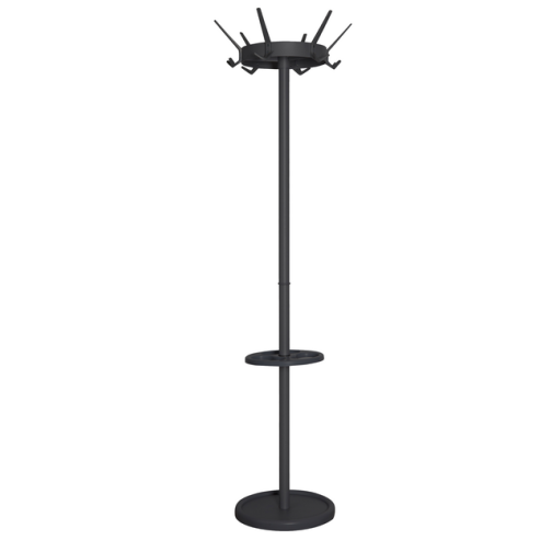 Kapstok Vepa Bins Crown 18 haken staand zwart