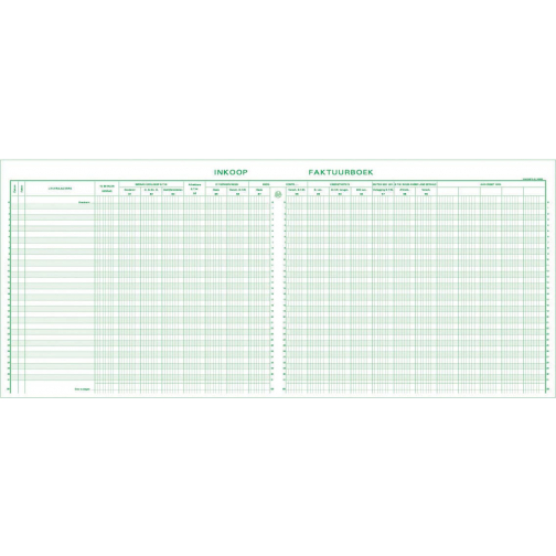 Exacompta register inkoop, ft 27 x 32 cm, Nederlandstalig