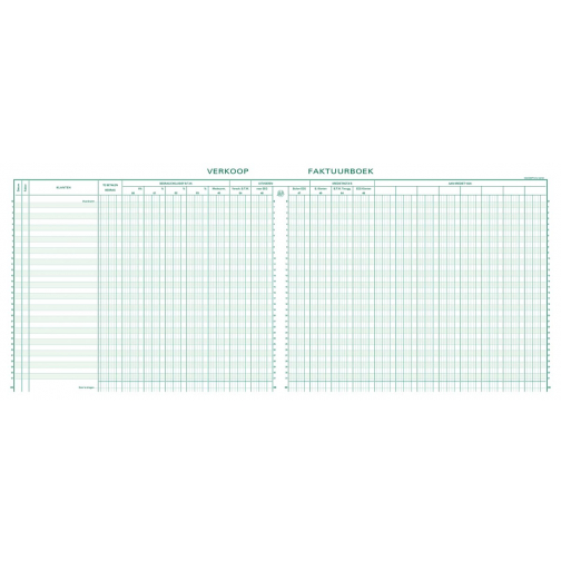 Exacompta register verkoop, ft 27 x 32 cm, Nederlandstalig